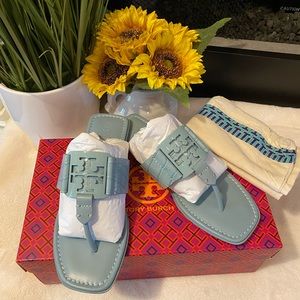 ✨NEW✨TORY BURCH GEORGIA SANDAL SOFT CROCODILE EMBOSS
